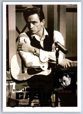 #4789 Johhny Cash FDC Maxi Card - Image 1 of 2