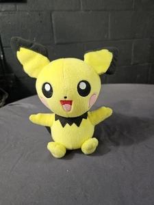 Pichu Pokemon Tomy Fuzzy Plüschtier 7 Zoll Stofftier Puppe Japan Pikachu - Bild 1 von 6