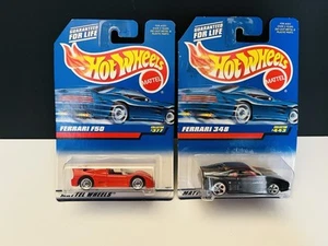 Lot of 2 Hot Wheels #377 FERRARI F50 Red & #443 FARRARI 348 Black - Picture 1 of 11