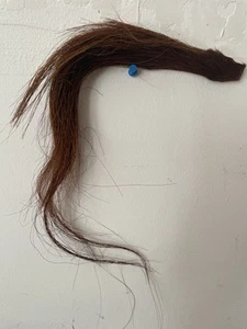 NATURAL CHESTNUT HORSE HAIR ROCKING HORSE MANE TOY HORSE OR ARTS CRAFTS MAY 08 - Picture 1 of 1