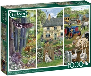 NEW Falcon Jigsaw Puzzle 1000 Pieces 12+ 1110500242 Woodland Farm - Imagen 1 de 2