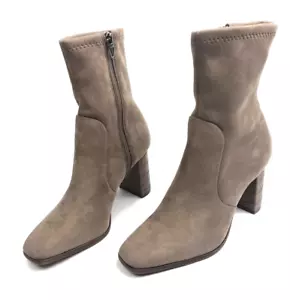 Dolce Vita Women's Petya Bootie Mushroom Suede Embossed Boot Size 8.5 - Picture 1 of 8