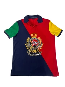Rare Polo Ralph Lauren Exclusive Shirt Classic Fit Small Color Block Nautical - Picture 1 of 3