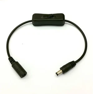 INLINE BLACK SWITCH - 2.5MM DC BARREL CONNECTORS - Picture 1 of 7