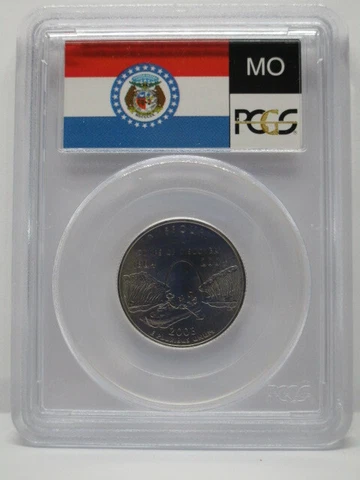 2003-D Missouri State Quarter, 25c - PCGS MS66 Cover