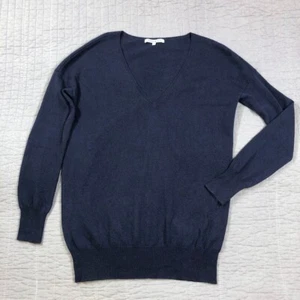 Barrow & Grove Sweater Men Small Blue 100 Cashmere Classic Pullover Preppy - Picture 1 of 24