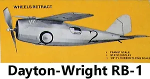 Model Airplane Plans (FF): Jetco Dayton-Wright RB-I • 5/8 Scale Rubber Powered - Picture 1 of 4