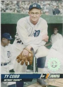 TY COBB Tigres de Detroit TSC EDICIÓN 1er DÍA Insertar Tarjeta de Béisbol TOPPS ESTADIO CLUB - Imagen 1 de 2