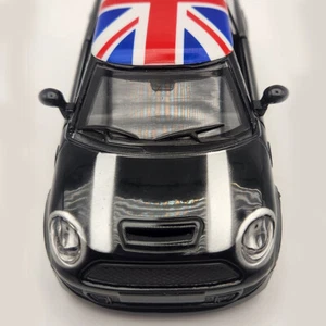 2012 Mini Cooper - With British Flag - Diecast Model - 1:32 Scale - Black - Picture 1 of 7