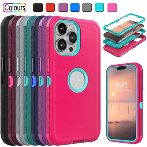For Apple iPhone 13 Pro Max 13 Pro Shockproof Rugged Heavy Duty Phone Case Cover - Picture 1 of 80