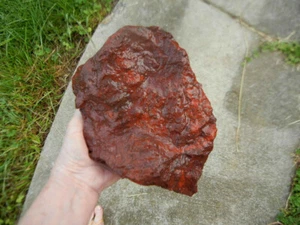 Roter Jaspis grobes Gestein für Kabbing / Display aus Chile 5 Pfund 12,80 Unzen - Bild 1 von 6