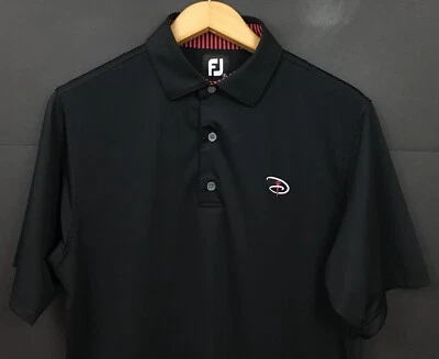 FootJoy Men's Short Sleeve Black Disney Golf Performance Polo Shirt Size S - Image 1 of 4