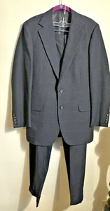 Tom James Suit Jacket Black  Mens 42 Sport Coat Blazer Pants33  New Condition - Picture 1 of 14