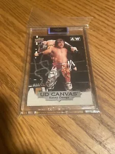 Kenny Omega 2022 AEW Upper Deck UD Canvas Autographed Wrestling Card - Picture 1 of 2