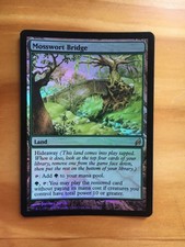 Mtg lorwyn mosswort bridge foil sp (some clouding)
