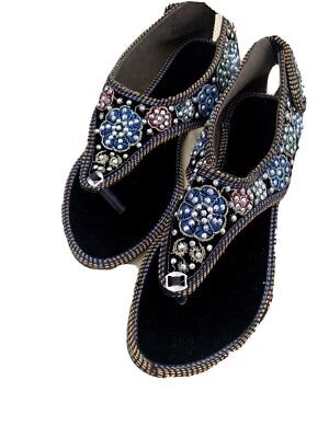 INDIAN/PAKISTANI Colour Full JUTTI  Flat Shoes. - Image 1 of 4