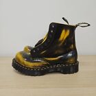 Dr Martens Vintage 1460 Crazy Bomb Yellow Black Rub Off Chunky Bex Boots Uk 8