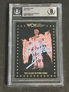 RIC FLAIR 1991 CHAMPIONSHIP MARKETING WCW SIGNED AUTOGRAPHED CARD BAS AUTHENTIC - Picture 1 of 2