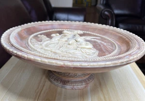 ¡ÚNICO! PIEZA CENTRAL PLACA PEDESTAL PIEDRA INCOLAY GENUINA VINTAGE. ¡DIFÍCIL DE ENCONTRAR! - Imagen 1 de 11