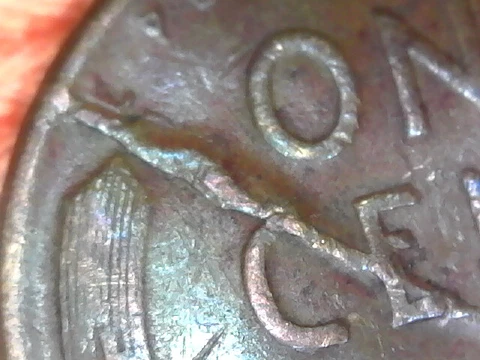 1948 D Reverse SPLIT DIE/MAJOR DIE BRAKE Wheat Cent *Possibly Unreported Cover