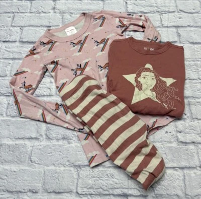 Pajamas Lot Organic Cotton Gap Disney Moana Hanna Andersson Kids 8/10 - Image 1 of 4