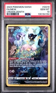 PSA 10 GEM MINT MEW FULL ART GG10/GG70 CROWN ZENITH 2023 POKEMON TCG - Picture 1 of 2