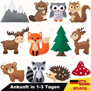 Nähset für Kinder Tiere traditionelles Nähset Kindermotive Bastelspielzeu - Bild 1 von 7