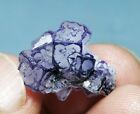 5 g spécimen minéral cubique violet naturel de fluorite/Chine