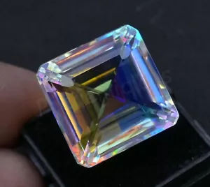 55.00 CT Natürlich Regenbogen Mystic Quarz Zertifiziert Umwerfend Smaragd Lose - Bild 1 von 7