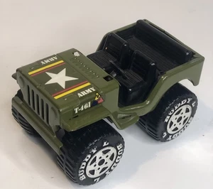 Buddy L Vintage Army Jeep grün T-461 Japan 1:43 Pressed Steel Kunststoff Diecast - Bild 1 von 8