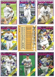 2023 Topps 1988 35th Anniversary Insert Complete LA Dodgers Team Set (15) - Bild 1 von 2