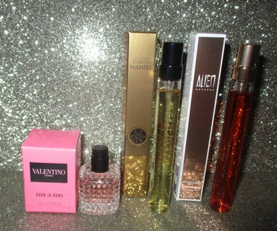 Perfume Viaje/Mini Lote de 11 - Mugler, Valentino, Azzaro, Prada, Armani Foto 1 de 3