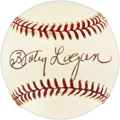 Johnny Logan Autografiado Firmado NL Béisbol Milwaukee Braves Beckett Foto 1 de 4