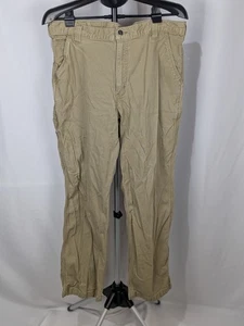 Carhartt Canvas Pants Men 38x30 Brown Relaxed Fit Hiking Utility Workwear - Picture 1 of 10