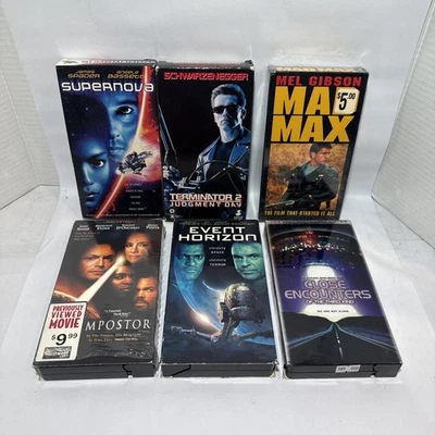Vintage VHS Movies - Lot of 6 - Action / Adventure / Sci-fi - Tested & Working - Image 1 of 4