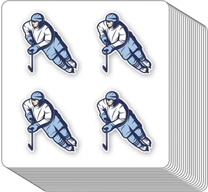Hockey Stickers 1In for Scrapbooking, Arts, Craft, Kids DIY, Calendars Journals  - Picture 1 of 3