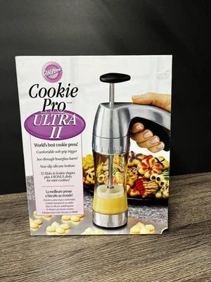 Prensa de galletas Wilton Cookie Pro Ultra II 12 discos + 4 discos adicionales agarre suave Trigr Foto 1 de 4