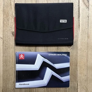 08-14 CITROEN BERLINGO OWNERS HANDBOOK MANUAL PACK AND WALLET 2008 Ref18788 - Picture 1 of 24
