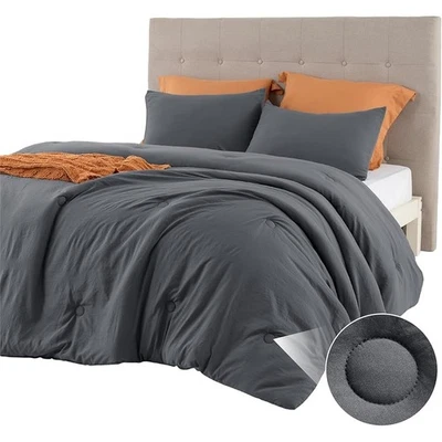 Juego de edredón alternativo mullido transpirable lavable a máquina toda la temporada nuevo Foto 1 de 4
