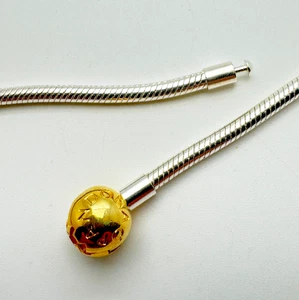 Original Pandora Schlangenglieder Halskette Necklace  925 Silber 60cm  Nr.5Q- - Bild 1 von 3