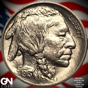 1913 P TYPE 1 Buffalo Nickel Z4579 - Picture 1 of 2