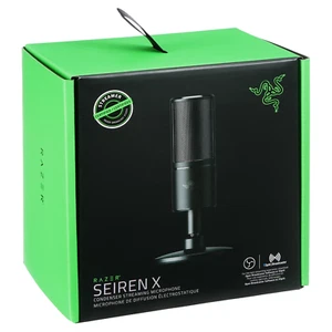 Razer Seiren X Black USB Streaming Microphone built-in Shock Mount - Picture 1 of 1