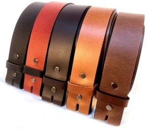 Genuine Leather Belt BYO Buckle AUSSIE MADE pants jeans Blank RATS BUM - Picture 1 of 9