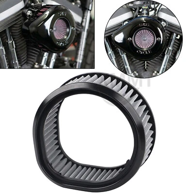 Gray Teardrop Air Filter Element For Harley Sportster XLH883/1200 Road King US - Image 1 of 4
