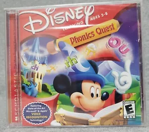 Disney/Scholastic Phonics Quest (Windows/Mac) Interactive Learning CD Ages 5-8 - Picture 1 of 4