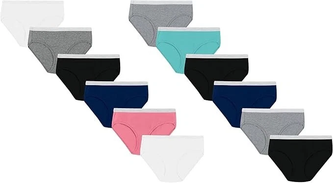 Hanes Women's Panties Pack, Soft Cotton Hipster Underwear Size 5 Pack of 12 - Image 1 of 3
