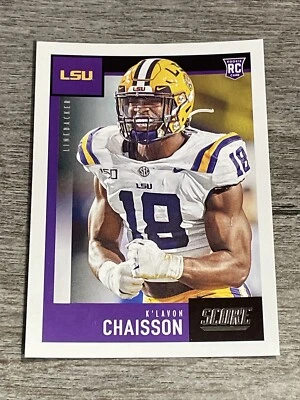 K’Lavon Chaisson RC 2020 Score LSU #349  *K266* - Image 1 of 2