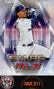 Mookie Betts 2023 Topps Stars of MLB Chrome #SMLBC-9 Los Angeles Dodgers - Picture 1 of 2