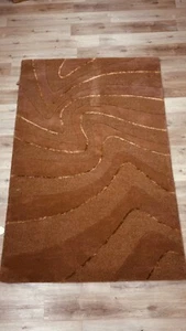 Display Stock Clearance - Taupe Modern Contemporary Wool Rug 150x230cm - Picture 1 of 3
