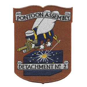 Seabee 2nd Pontoon Assembly Detachment Patch - Picture 1 of 6